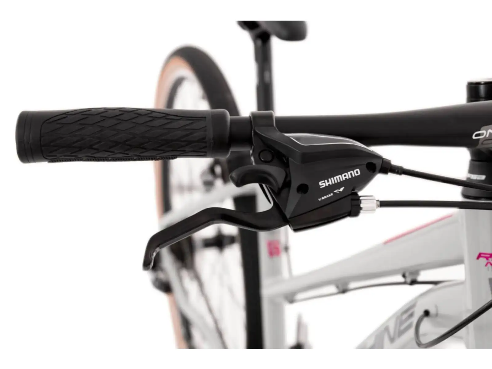 Rock Machine CrossRide 100 Lady glänzendes Hellgrau/Dunkelgrau Trekkingrad