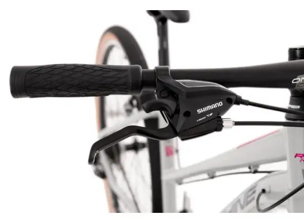 Rock Machine CrossRide 100 Lady glänzendes Hellgrau/Dunkelgrau Trekkingrad