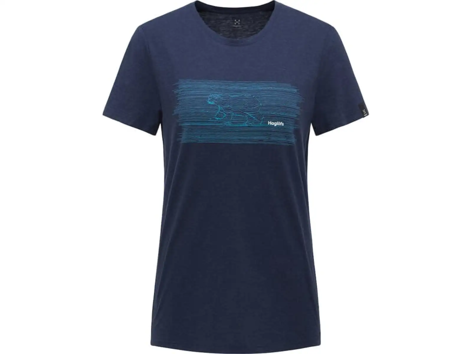 Haglöfs Trad Print W Damen T-Shirt Kurzarm Blau