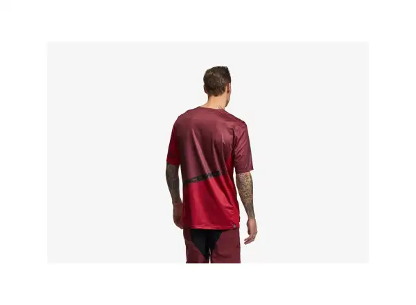 Race Face Indy Herren-Trikot kurzarm dunkelrot.