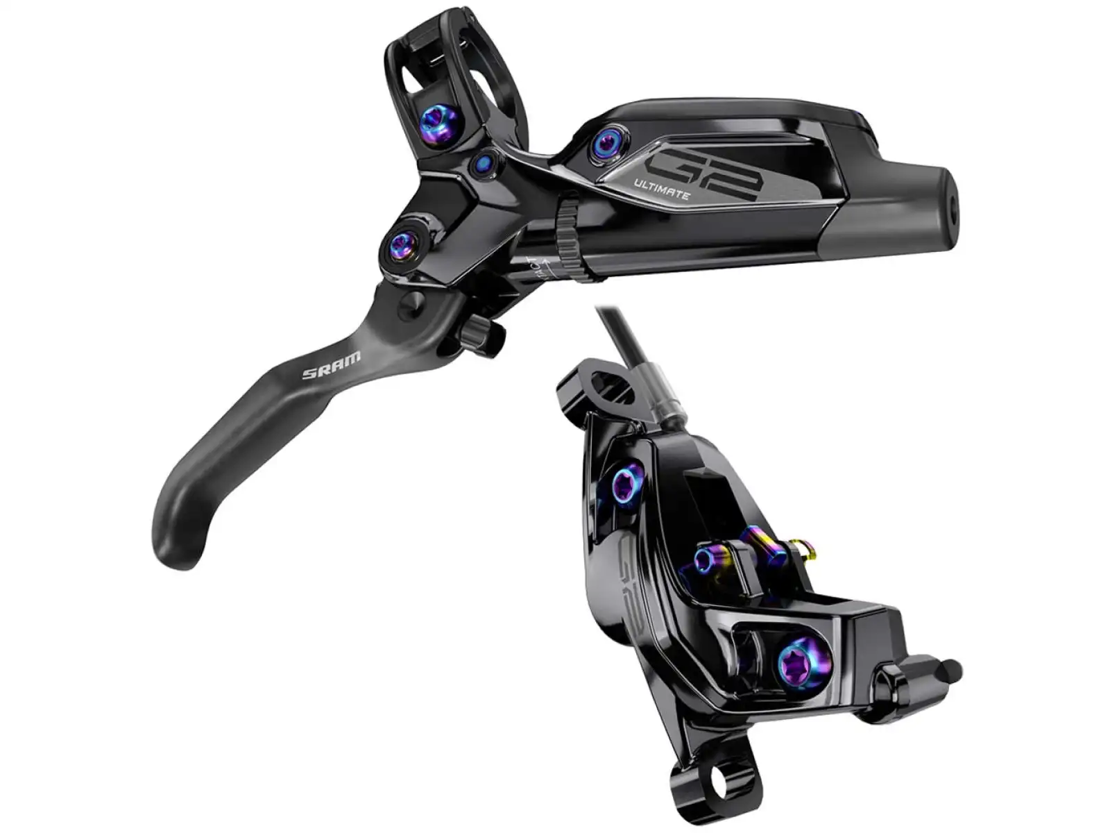 Sram G2 Ultimate Carbon Vordere Scheibenbremse Schwarz/Rainbow