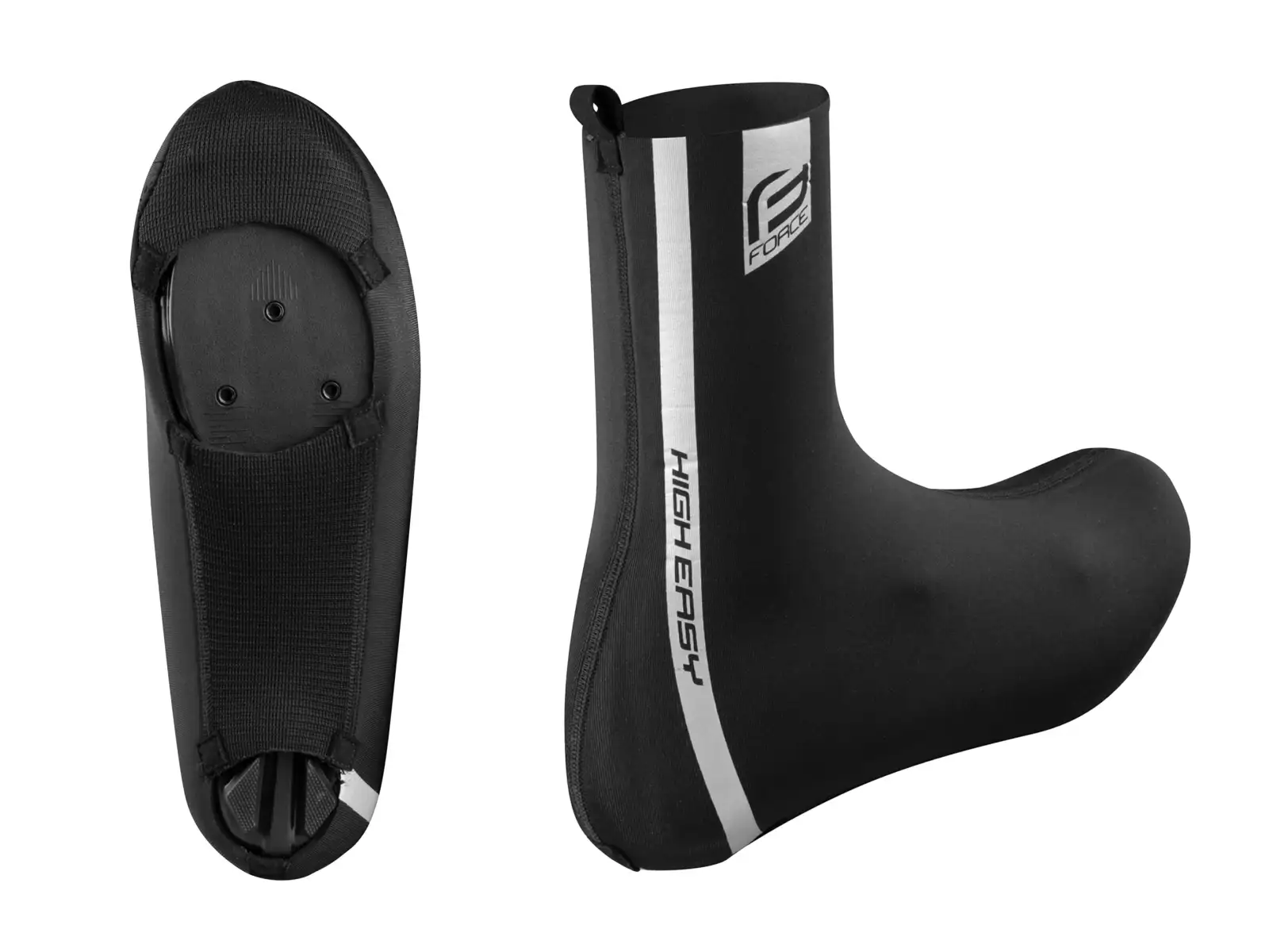 High Easy Force Neopren-Überzieher für Fahrradschuhe in Schwarz.