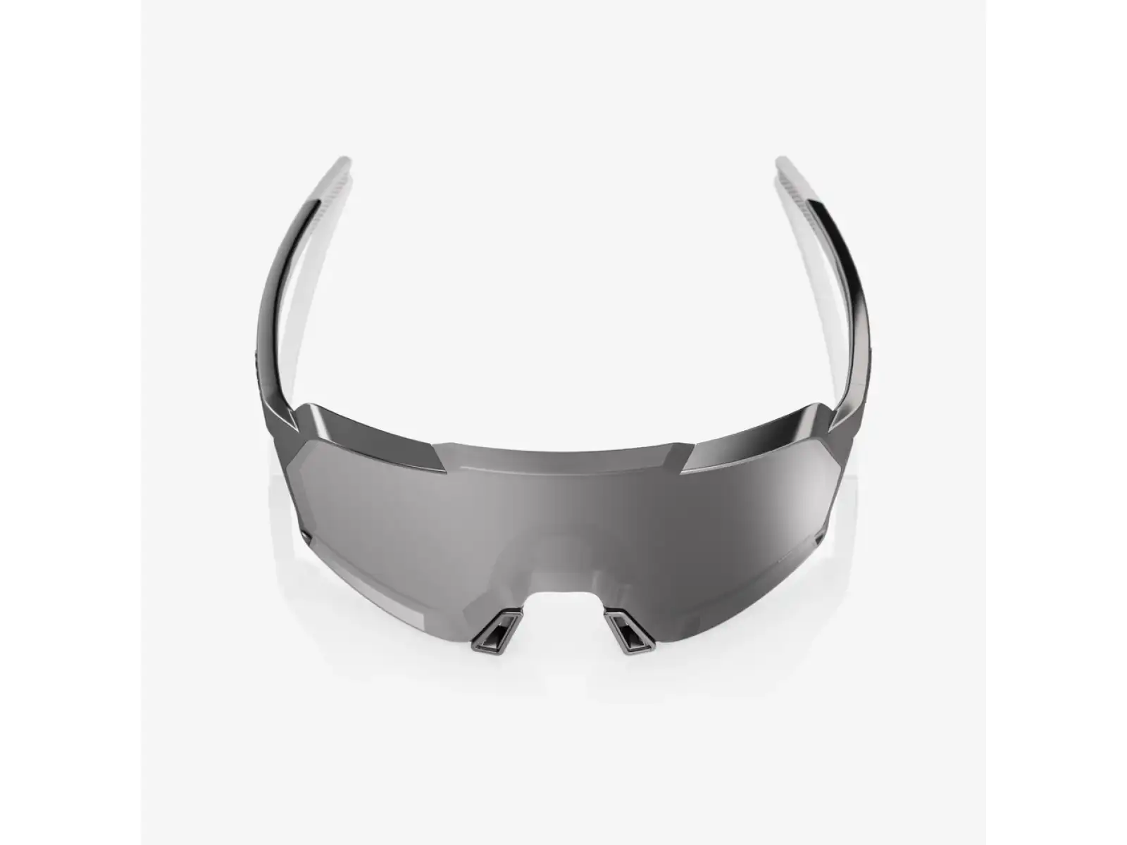 100% Korbin Brille Gloss Black Chrome HiPER Silver Mirror