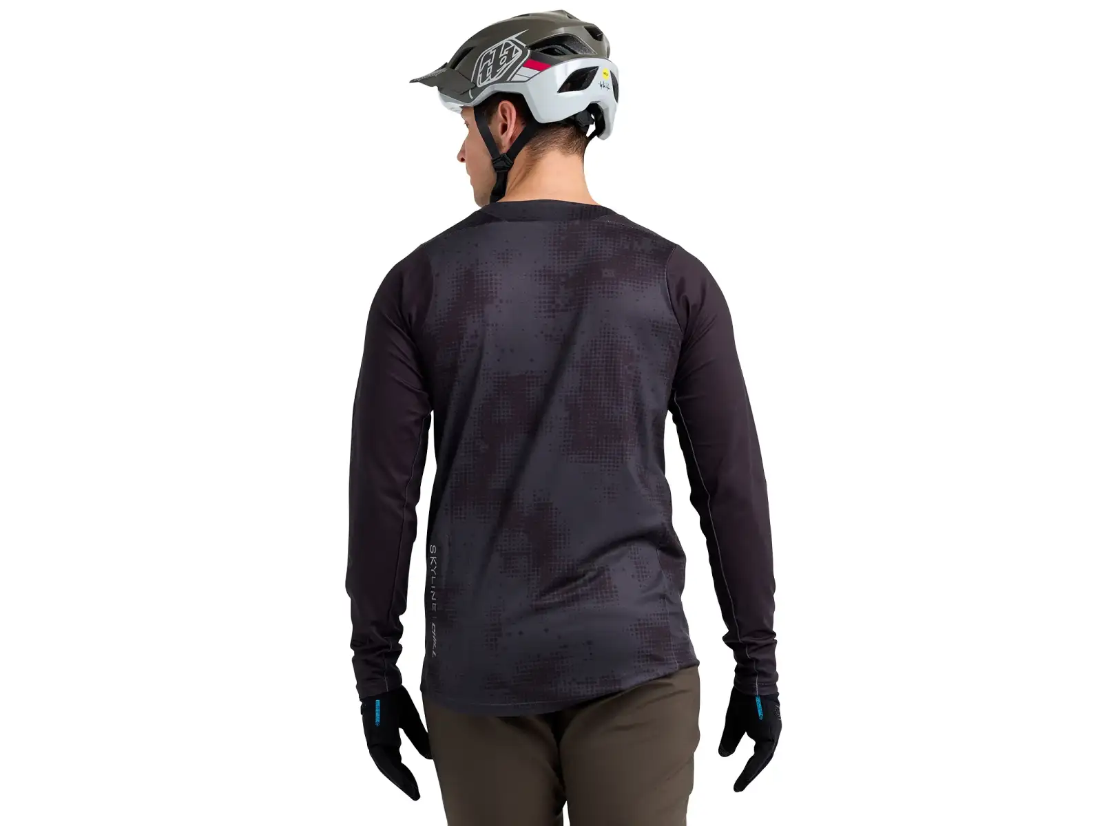 Troy Lee Designs Skyline Chill Herren Langarmtrikot Scattered Carbon