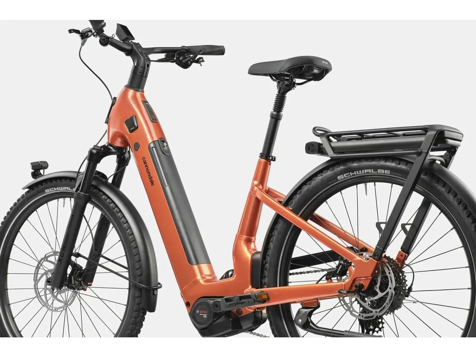 Cannondale Tesoro X 1 LSTH Orange Slice Trekking E-Bike mit tiefem Einstieg