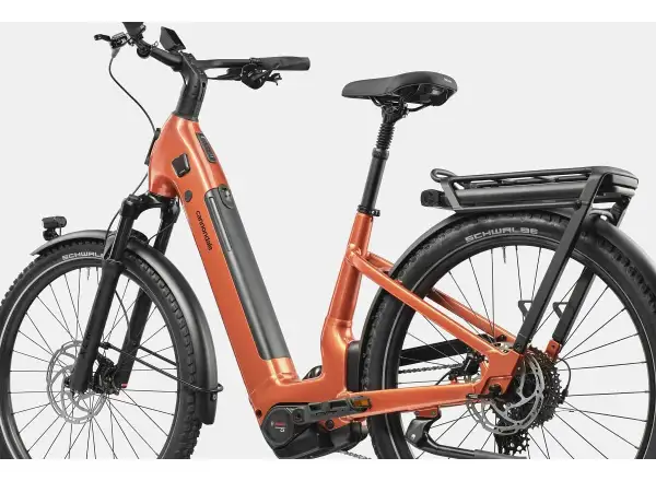 Cannondale Tesoro X 1 LSTH Orange Slice Trekking E-Bike mit tiefem Einstieg