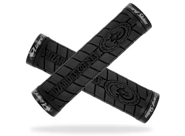 Lizard Skins Logo Lock On Griffe Schwarz