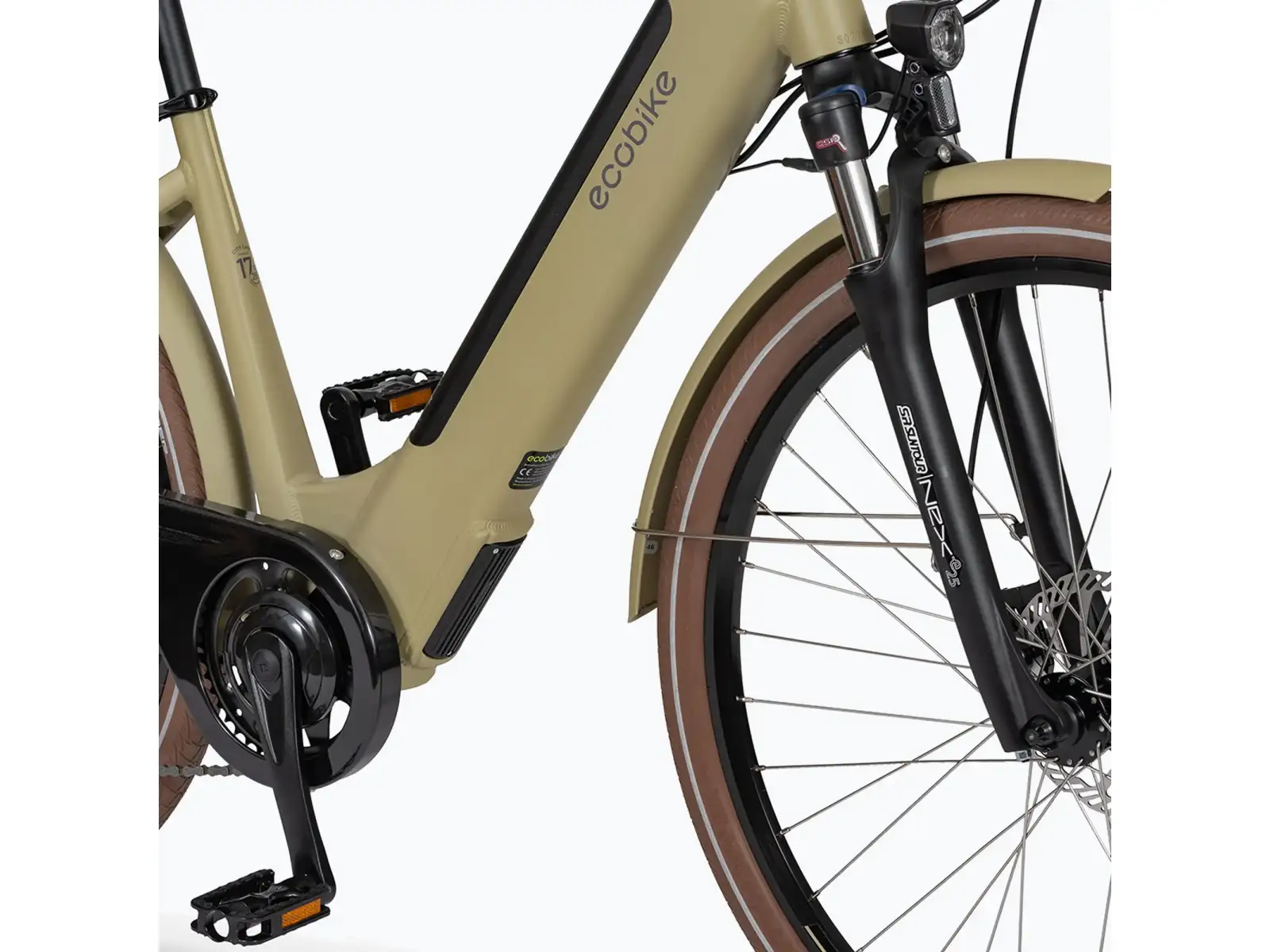 Ecobike X-City Stadt E-Bike 468 Wh Cappuccino