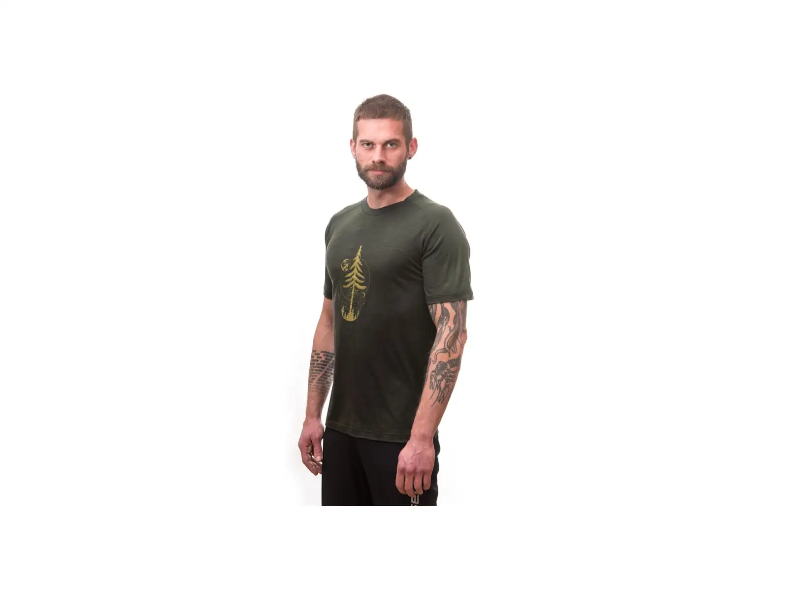 Sensor Merino Air Earth Herren T-Shirt kurzarm Olive Green