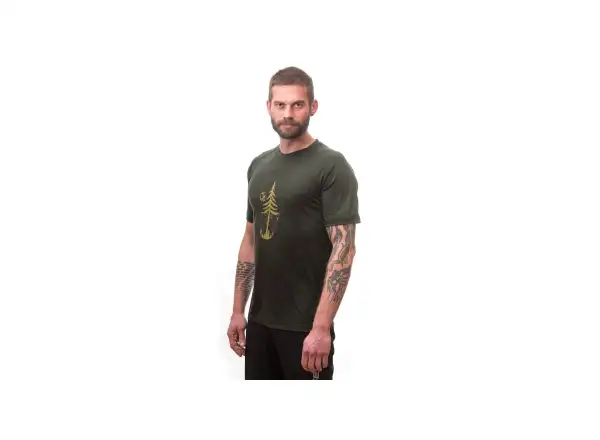 Sensor Merino Air Earth Herren T-Shirt kurzarm Olive Green