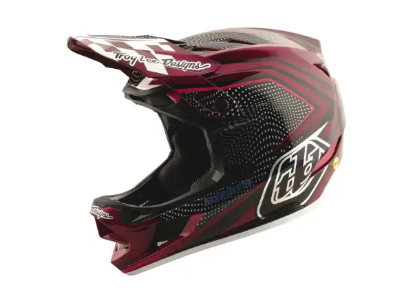 Troy Lee Dsigns x SRAM D4 Carbon Helm Radioscape Black/Berry