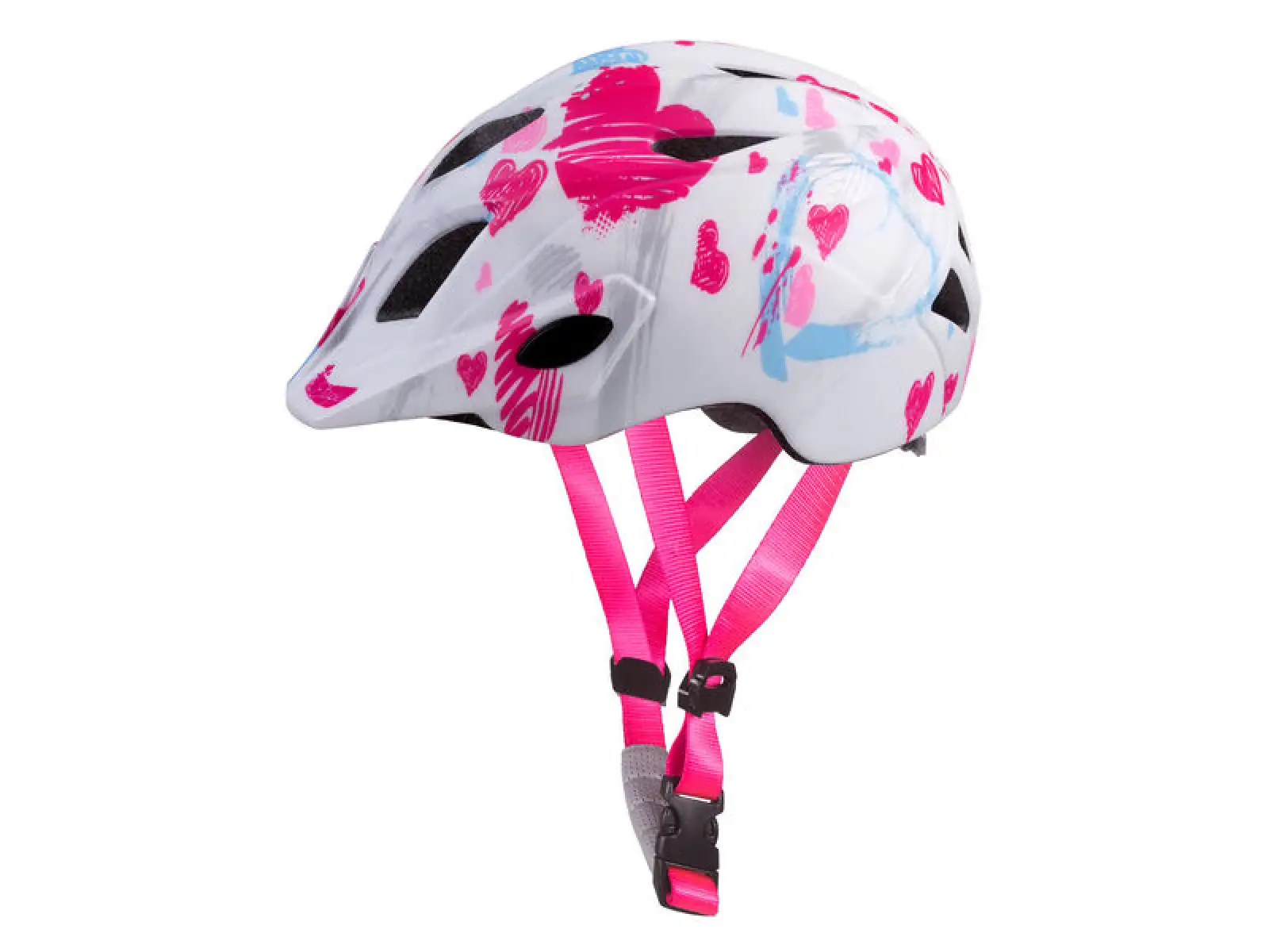 Etape Pluto Light Kinderfahrradhelm weiß/rosa matt