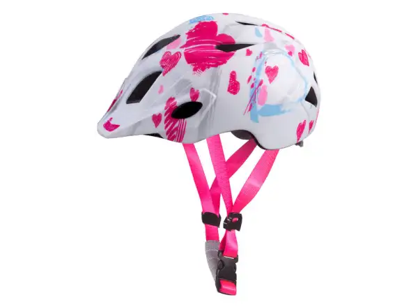 Etape Pluto Light Kinderfahrradhelm weiß/rosa matt