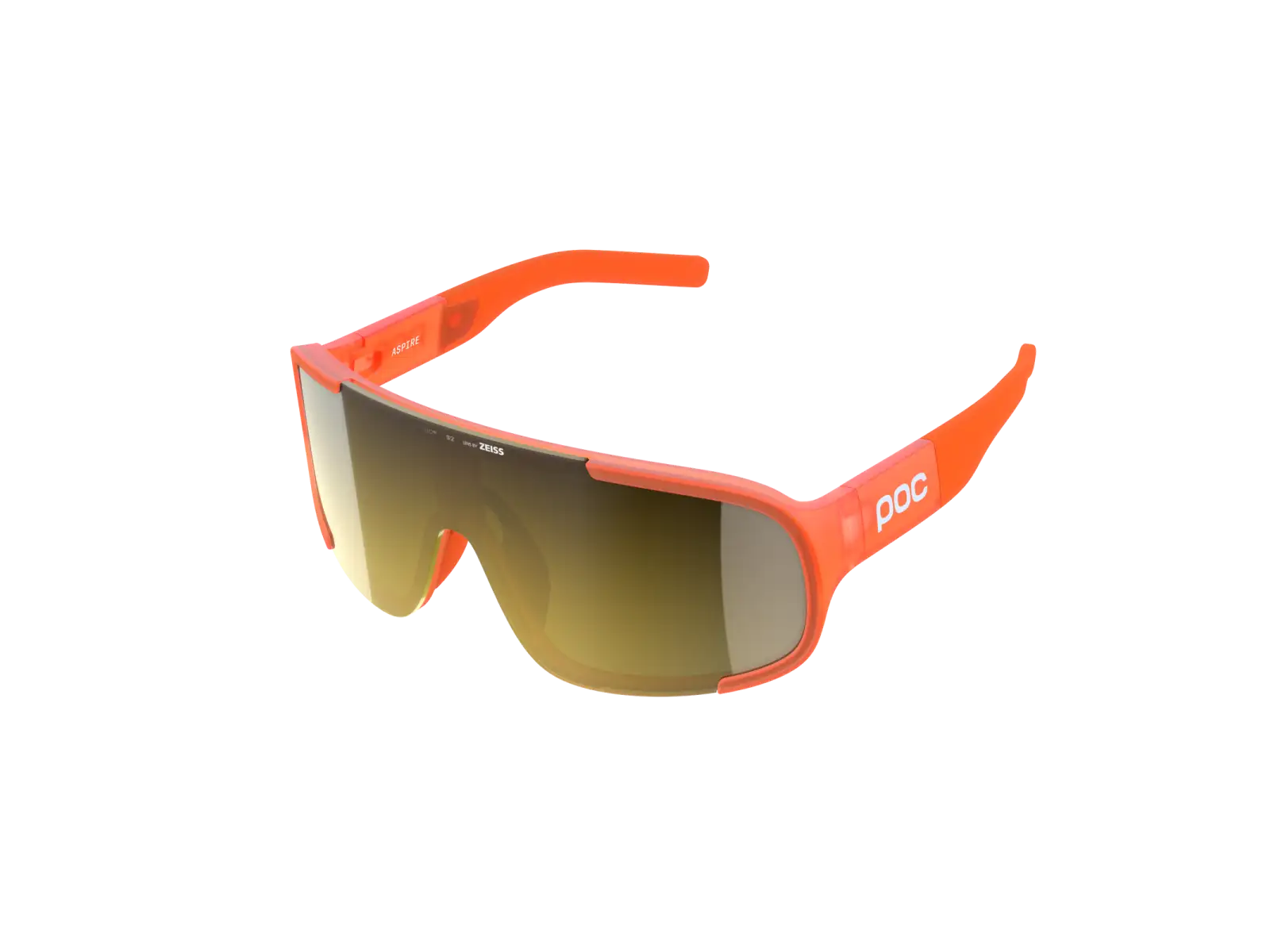 POC Aspire Brille Fluorescent Orange Translucent/Clarity Road/Partly Sunny Gold