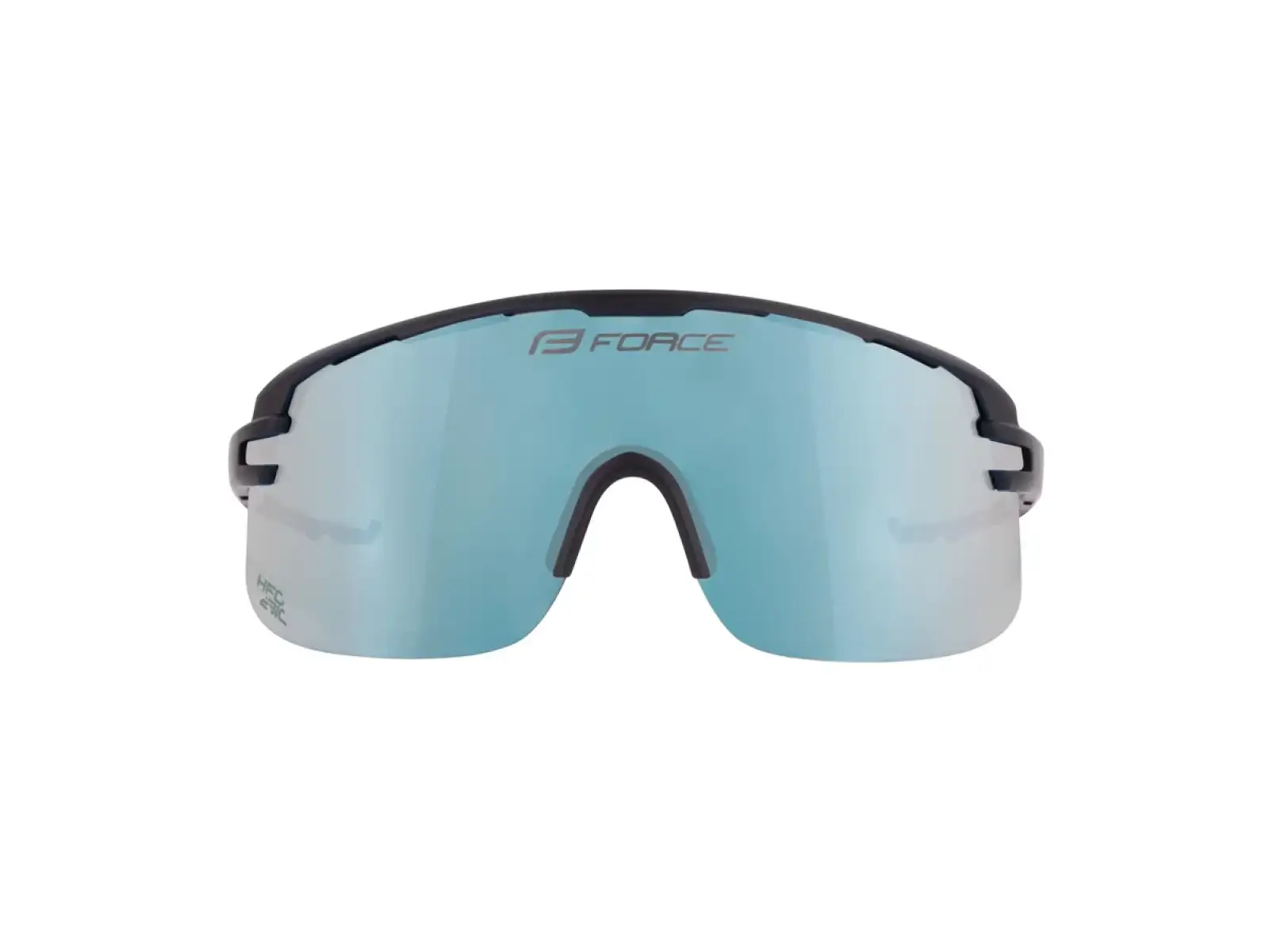 Force Epic Fahrradbrille schwarz/blau verspiegeltes Glas