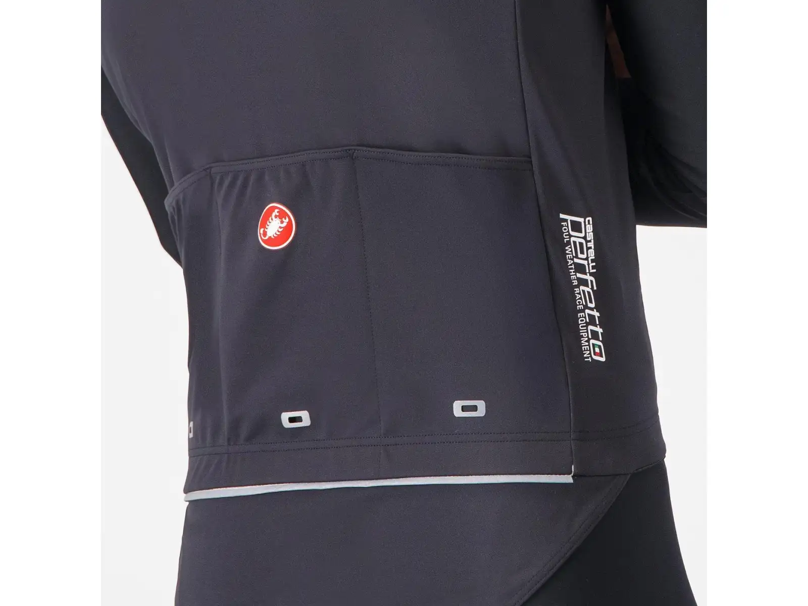 Castelli Perfetto RoS 3 Jacke Herrenjacke Light Black/Silver Reflex