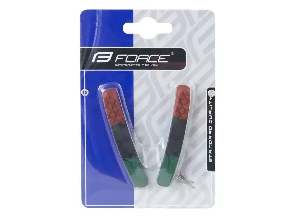 Force Bremsbeläge Ersatz V green/schwarz/braun