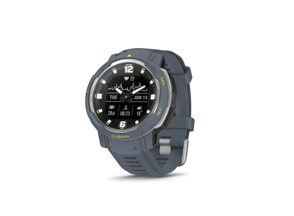 Garmin Instinct Crossover Standard Edition Smartwatch Blue Granite