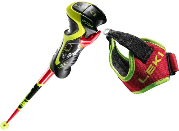 Leki WCR TBS SL 3D Abfahrtstöcke bright red-black-neonyellow