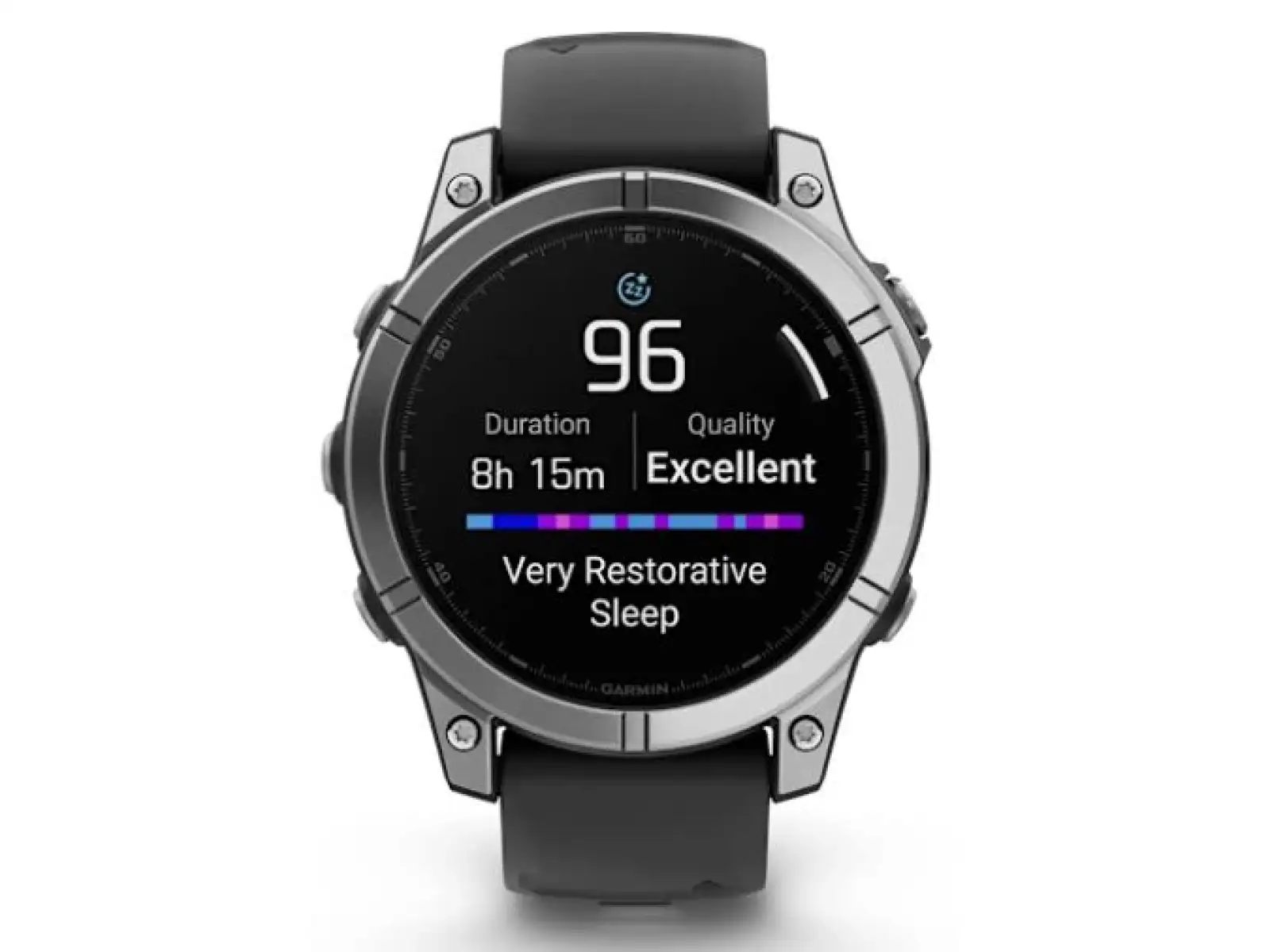 Garmin fenix E - 47 mm AMOLED Smartwatch aus Edelstahl