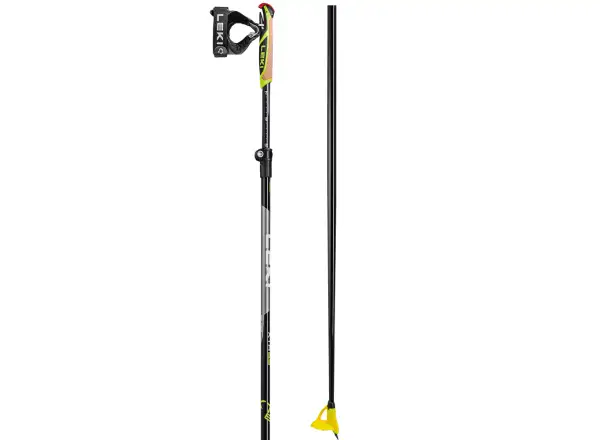 Leki XTA 6.5 Vario Langlaufstöcke black/white/neon yellow