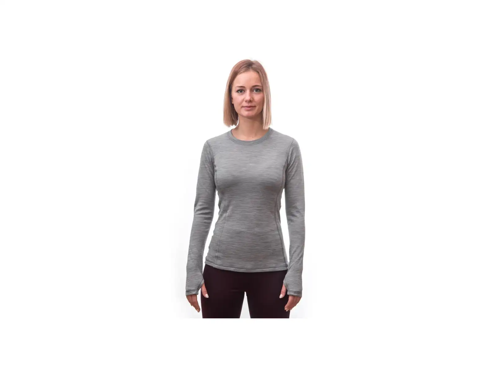 Sensor Merino Bold Damen Langarmshirt Cool Gray