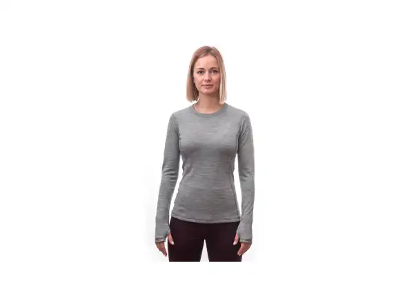 Sensor Merino Bold Damen Langarmshirt Cool Gray