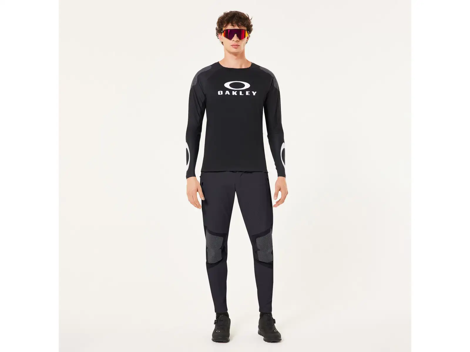 Oakley Seeker Edge Herren Loose-Trikot Langarm Blackout