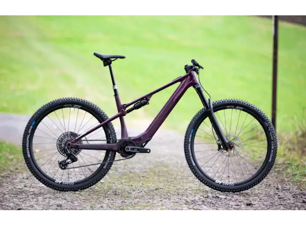 Superior iXF 9.8 Elektro-Mountainbike in mattem Beeren-Carbon