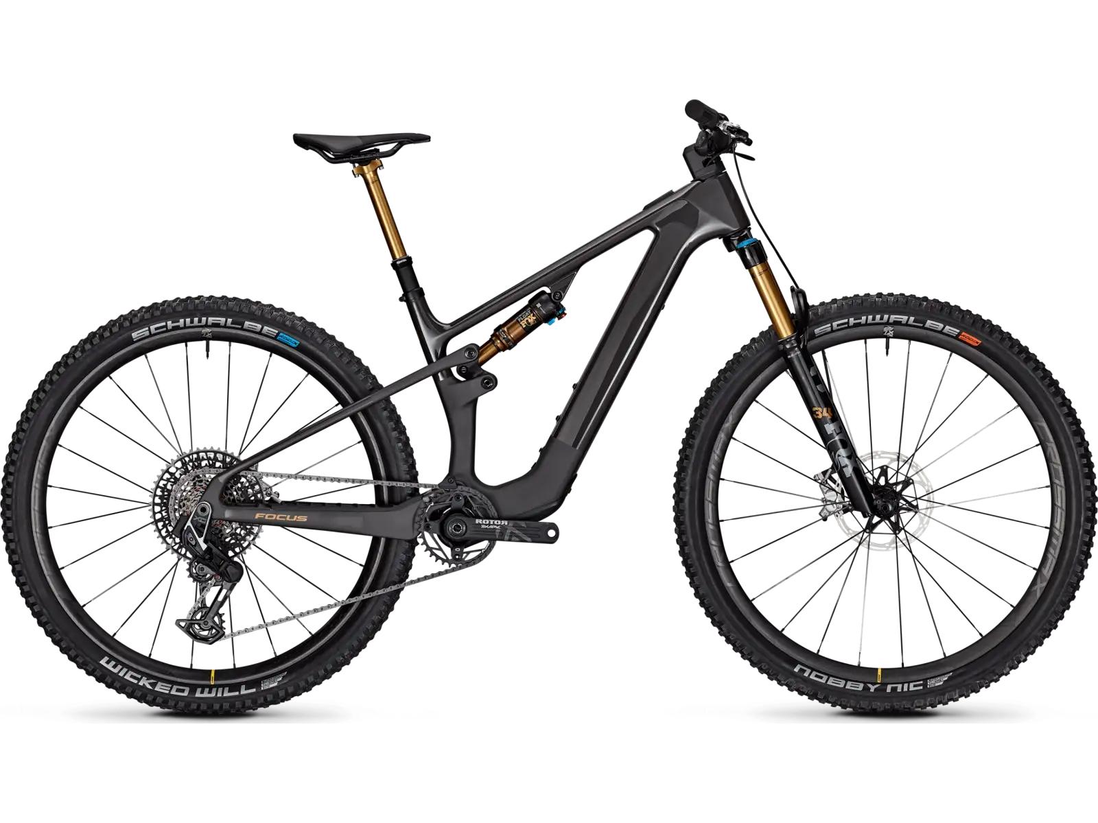 Focus VAM2 SL 9.0 vollgefedertes Elektrofahrrad Carbon Raw Matt/Glossy