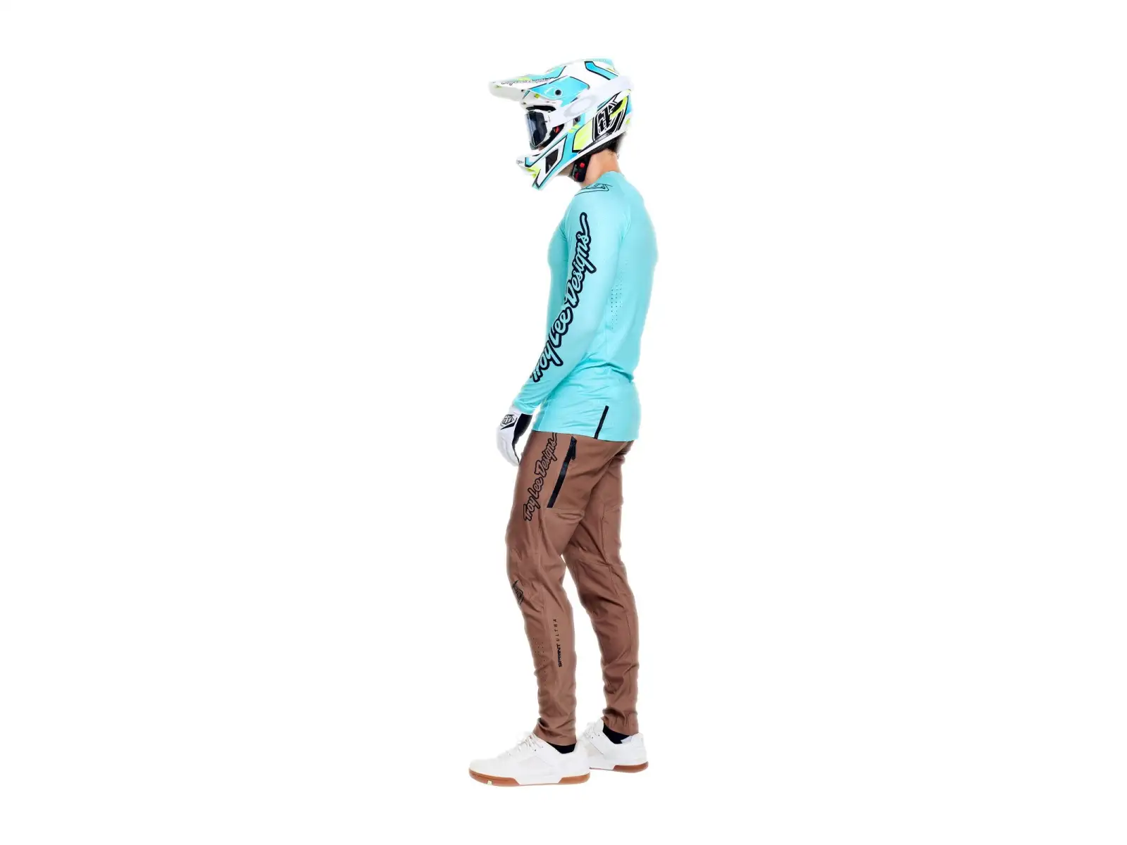 Troy Lee Designs Sprint Ultra Herren Trikot Langarm Mono Real Teal