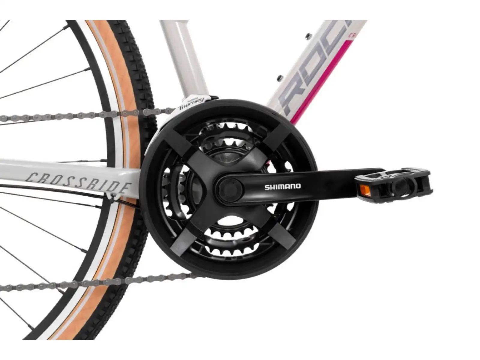 Rock Machine CrossRide 100 Lady glänzendes Hellgrau/Dunkelgrau Trekkingrad