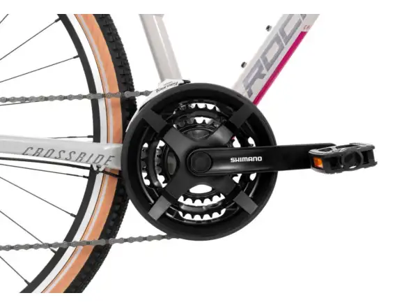 Rock Machine CrossRide 100 Lady glänzendes Hellgrau/Dunkelgrau Trekkingrad