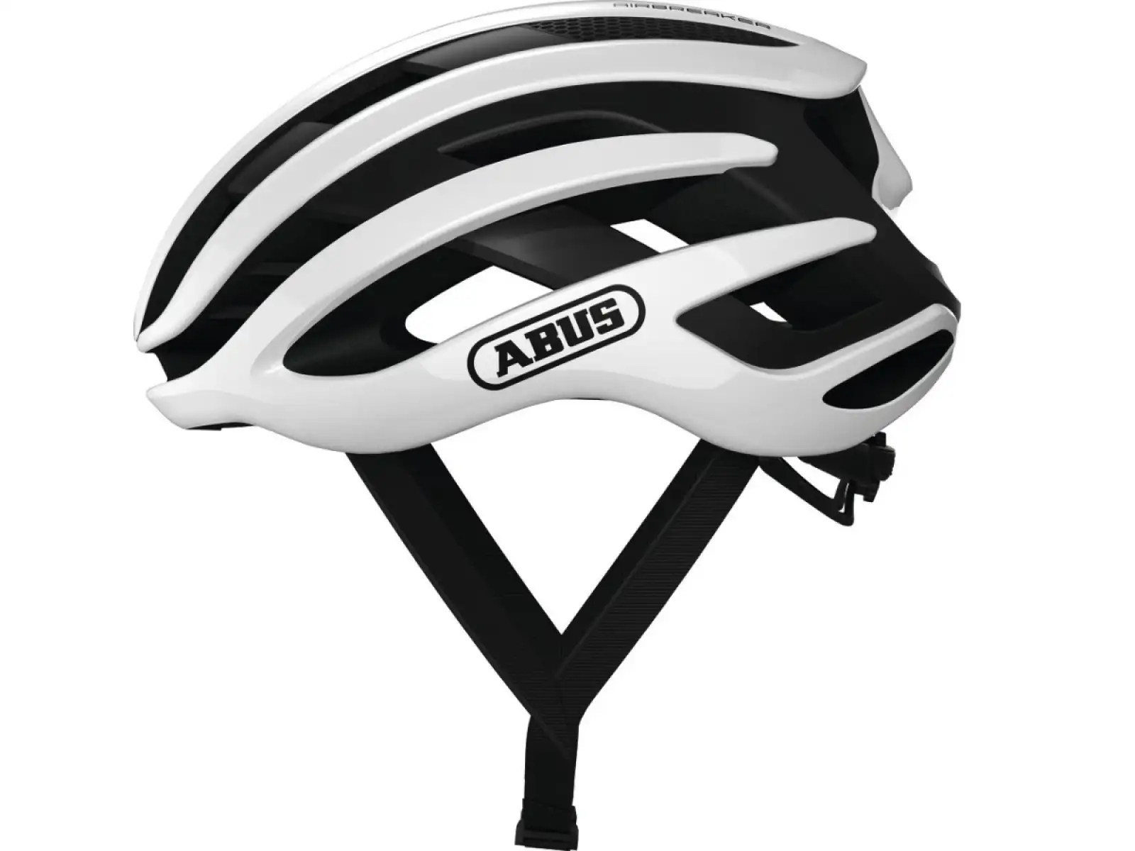 Abus AirBreaker Helm Polar Weiß Glänzend