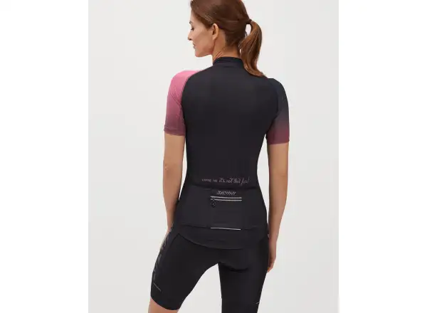 Silvini Mazzana Damen Kurzarmtrikot schwarz/fuchsia