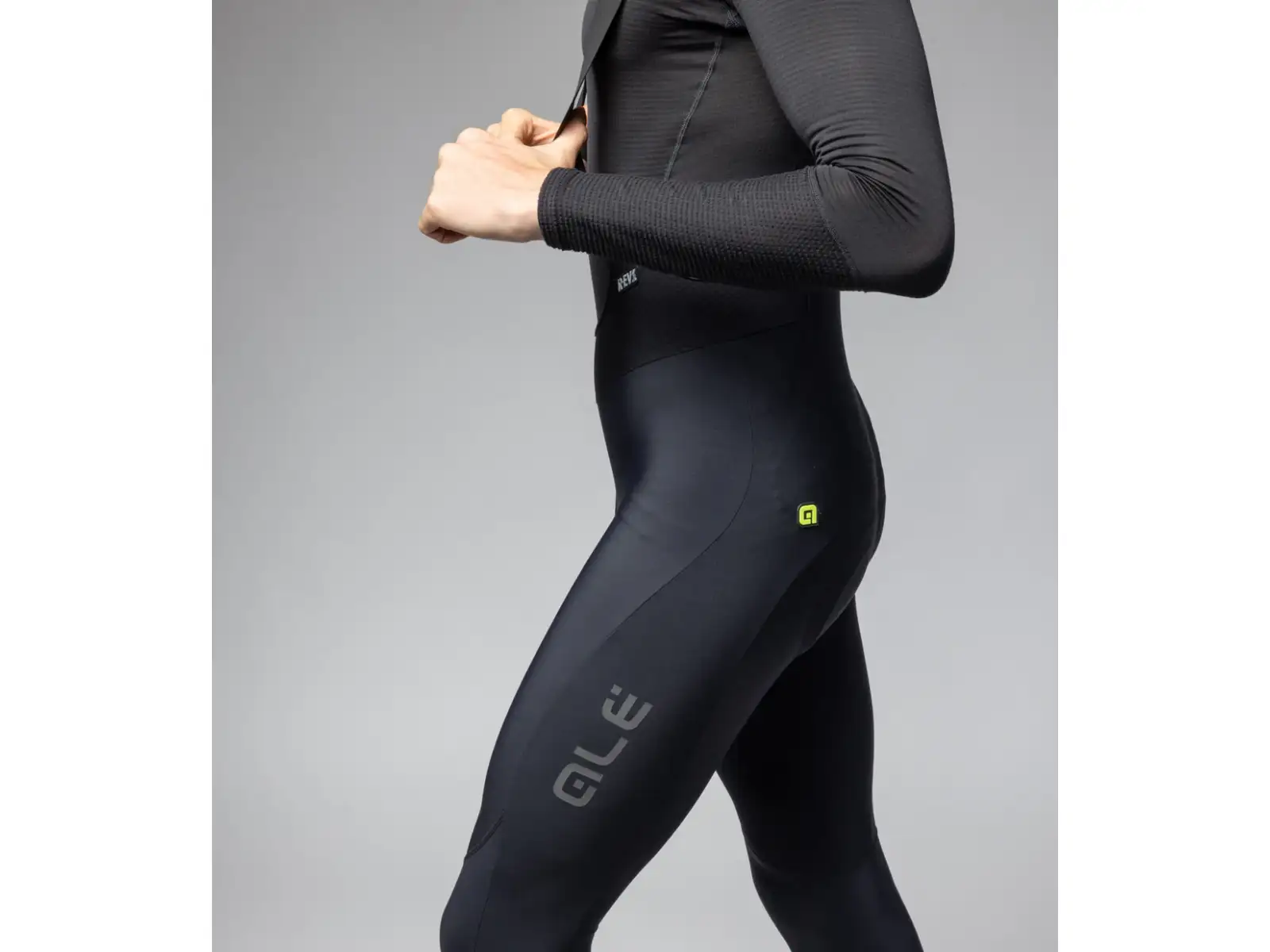Alé R-EV1 Speedfondo Plus Herren Winterhose mit Trägern und Einsatz Black
