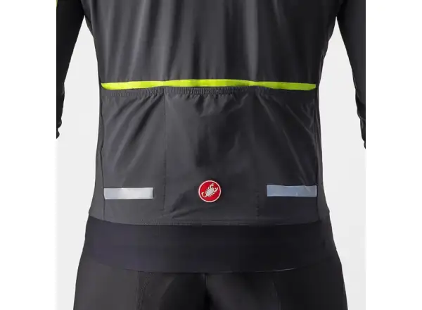 Castelli Flight Air Herrenjacke gray/lime