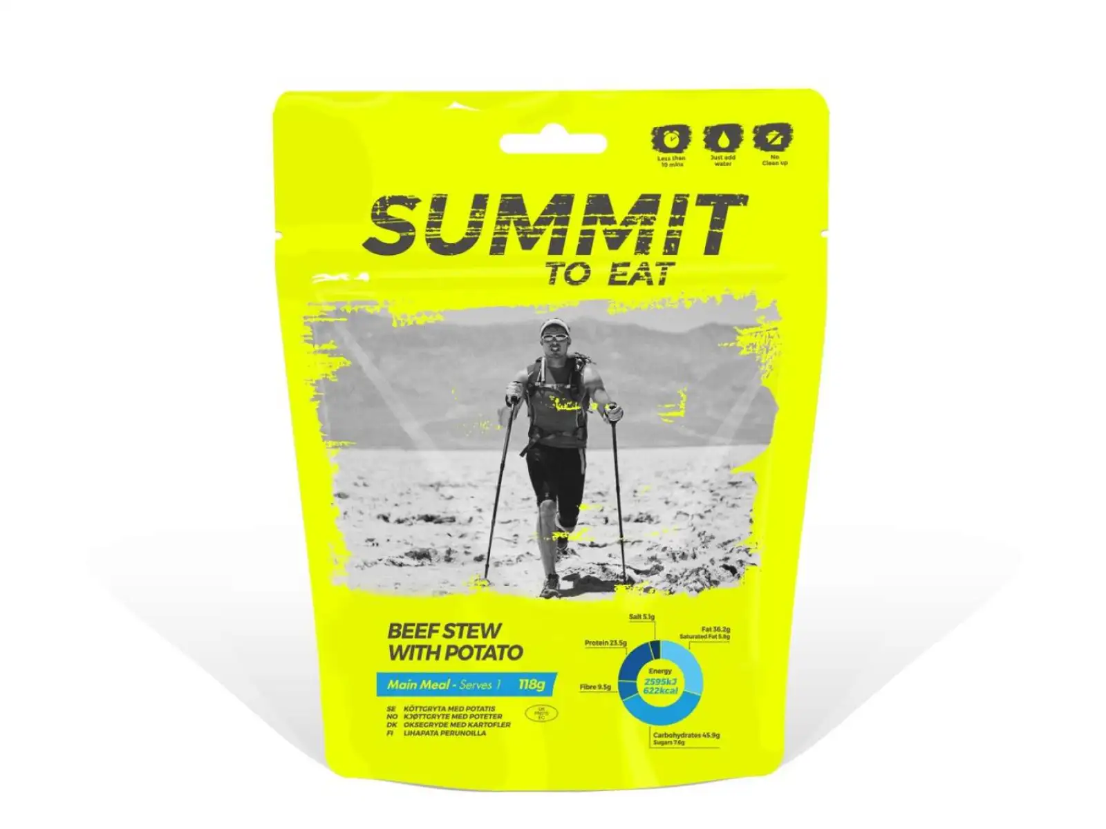 Summit To Eat dehydriertes Essen Geschmortes Rindfleisch im eigenen Saft mit Kartoffeln 118 g