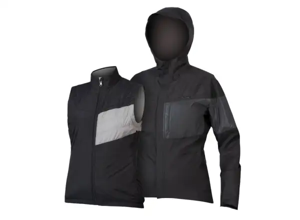 Endura Urban Luminite II 3-in-1 Damenjacke Schwarz