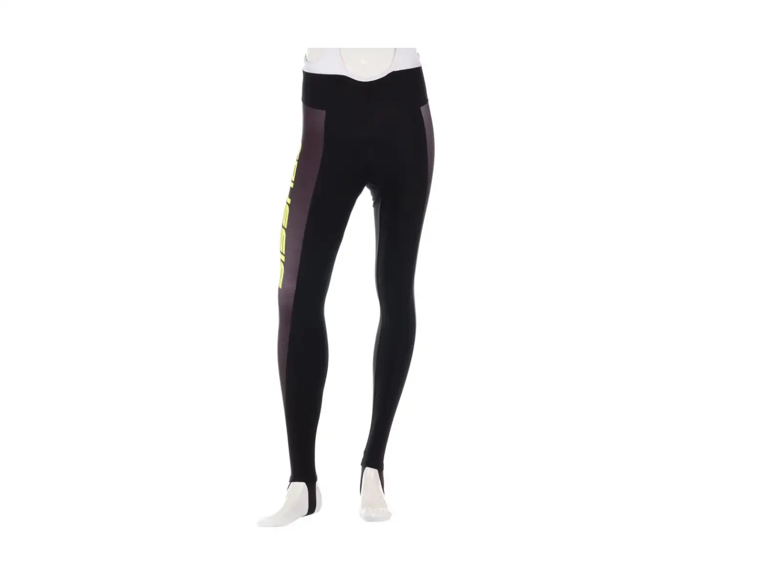 Crussis Herrenhose mit Latz und Polsterung Schwarz/Gelb