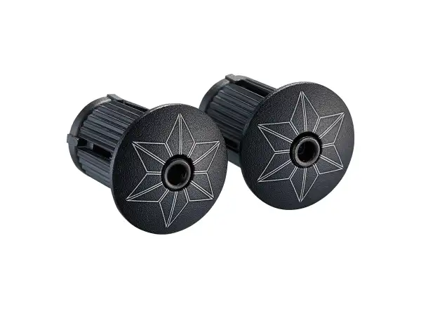 Supacaz Super Sticky Kush Classic Lenkerband Gun Metal mit Ano Black Plugs