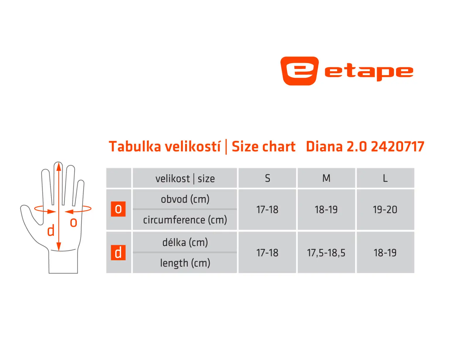Etape Diana 2.0 Damen-Handschuhe schwarz/bunt