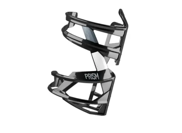Elite Prism Left Flaschenhalter seitliche linke glänzend schwarz/weiß.