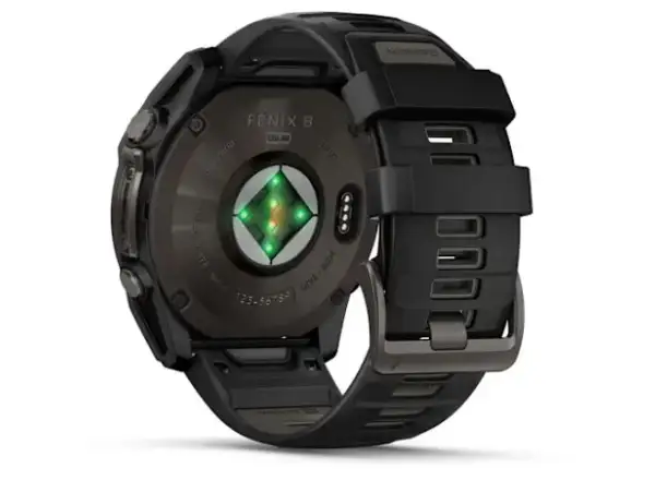 Garmin fenix 8 - 51 mm Solar Sapphire Smartwatch Carbon DLC Titanium Schwarz/ Kieselgrau