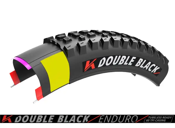 Kenda K-Series Double Black Downhill 60TPI K-1265 TR 27,5x2,40" MTB Reifen Kevlar