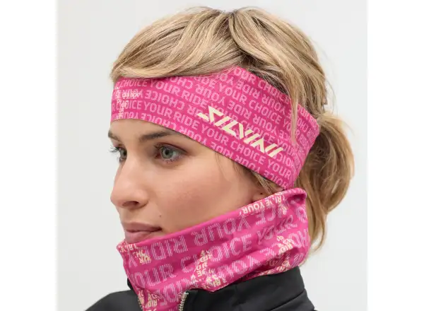 Silvini Agri Stirnband Fuschia/Black