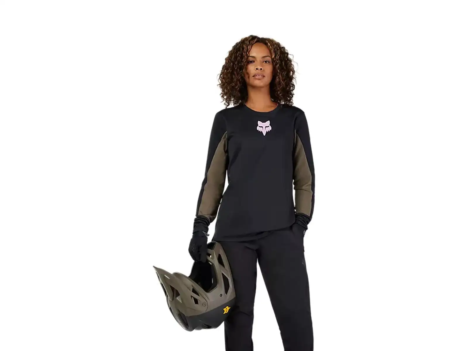 Fox Defend Park Damen Jersey Langarm Black