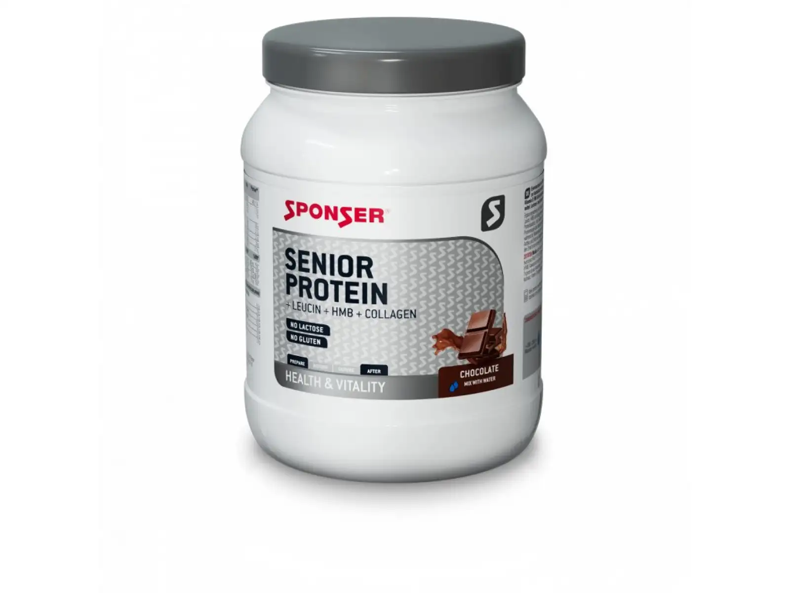 Sponser Senior Protein Drink mit Kollagen Schokolade 455 g