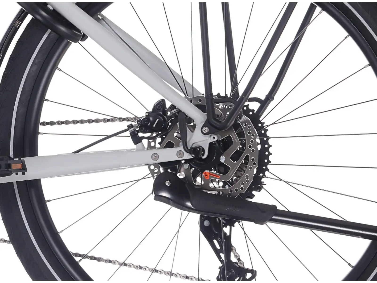 Rock Machine eRokk B70T Elektrofahrrad mit tiefem Einstieg Matte Limerock Grey