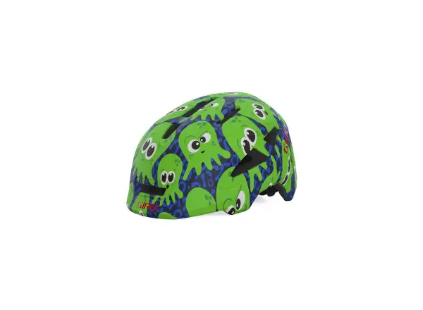 Giro Scamp II Kinderhelm Matte Midnight/Green Inked